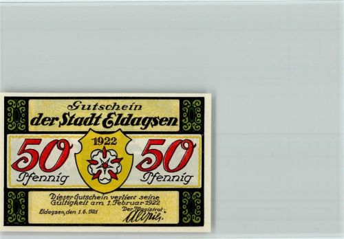 Eldagsen Notgeldschein Wappen