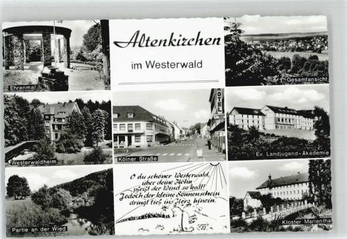 Altenkirchen Ehrenmal Westerwaldheim Kölner Str. Ev. Landjugend-Akademie Kloster Marienthal