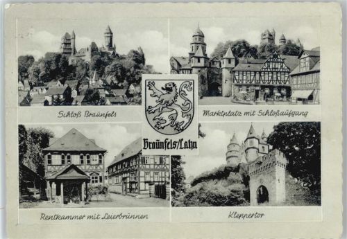Braunfels Schloß Marktplatz Schloßaufgang Rentkammer Leierbrunnen Kleppertor