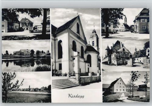Kißlegg 1967 Foto AK Strassen u.a.