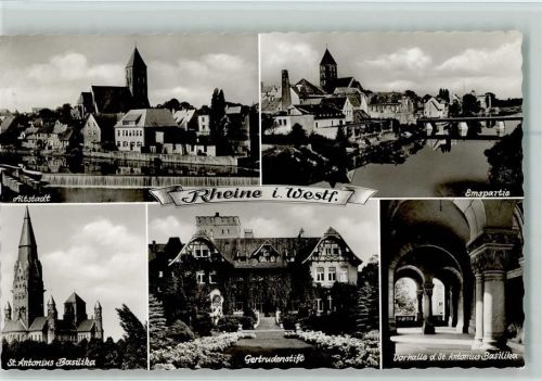 Rheine Altstadt Emspartie St. Antonius-Basilika Gertrudenstift Vorhalle der St. Antonius Basilika