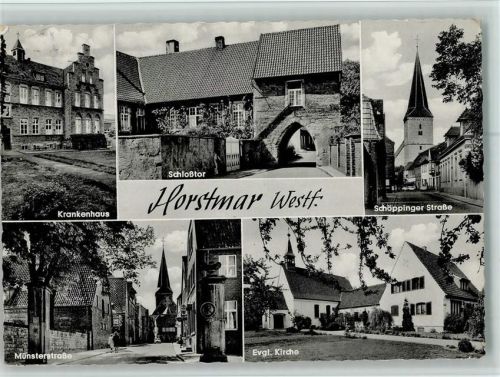 Horstmar Krankenhaus Schloßtor Schöppinger Straße Münsterstraße Evangel. Kirche