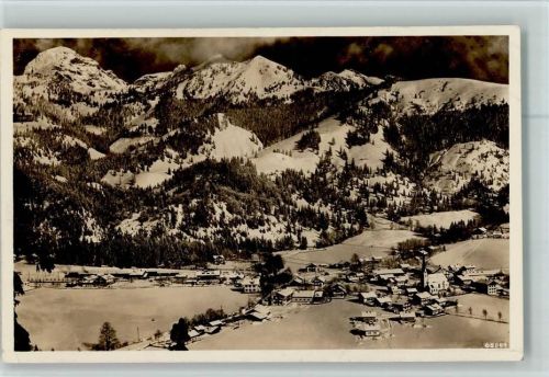 Bayrischzell Blick auf Bayrischzell mit Wendelstein Winteraufnahme