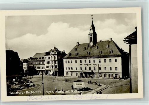 Annaberg-Buchholz Markt mit Rathaus