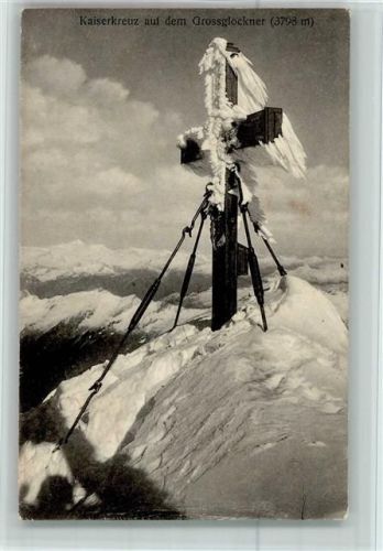 Grossglockner Kaiserkreuz auf dem Grossglockner Winteraufnahme