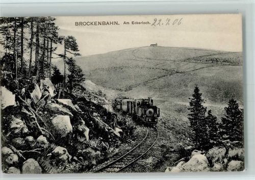 Brockenbahn am Eckerloch 1906 AK