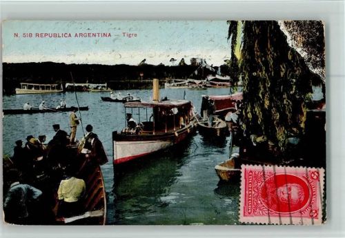 Buenos Aires Edicion Fumagalli Nr. 518 - Tigre - Sightseeing with boat AK