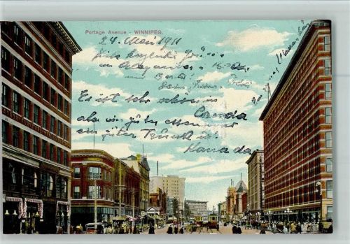 Winnipeg 1911 Port Avenue , Straßenbahn AK