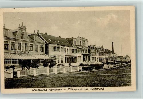 Norderney Villenpartie am Weststrand