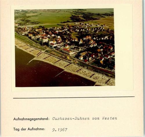 Duhnen Foto montiert auf Karton