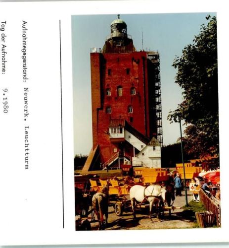 Hamburg-Insel Neuwerk Foto montiert auf Karton Leuchtturm