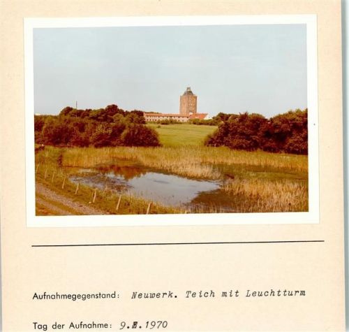 Hamburg-Insel Neuwerk Foto montiert auf Karton