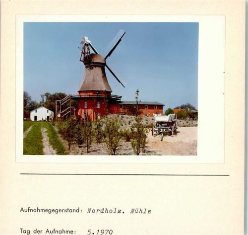 27637 W2859 Spieka-Neufeld FOTO KEINE AK Mühle Foto montiert auf Karton
