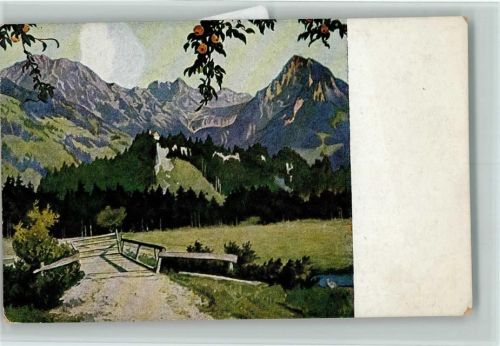 Nr. 58 Eugen Lidwig Hoeß - die weiße Wolke am Rubihorn , gute Erhaltung AK