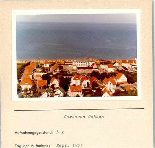 Duhnen Foto montiert auf Karton