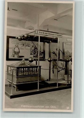 Elektrisiermaschinen von Ohm - Karte des Deutschen Museums München AK