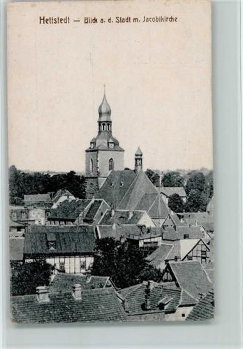 Hettstedt Blick auf die Stadt mit Jacibikirche