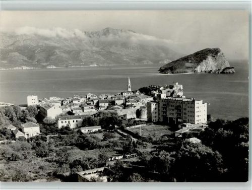 Budva 1968 Teilansicht AK