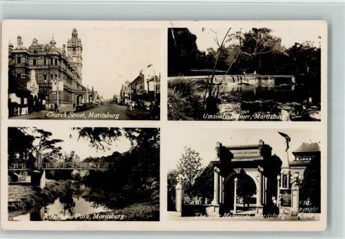 Pietermaritzburg 4-Fach Aufnahme Church Street Maritzburg Umsindust River Maritzburg Alexandra Park The War Memorial Maritzburg