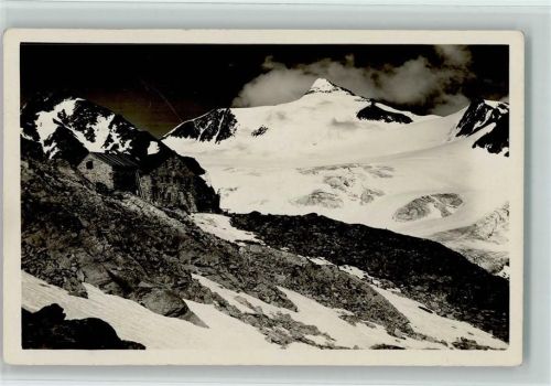 Hildesheimer Hütte Hildesheimerhütte gegen Pfaffenschneid Hüttenstempel