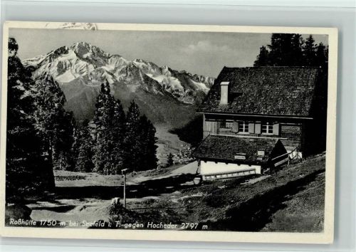 Rosshütte Rosshütte gegen Hocheder Hüttenstempel