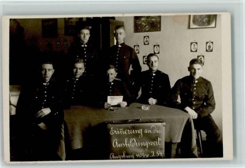 Ausbildungszeit Augsburg 1929 Zug 54 AK