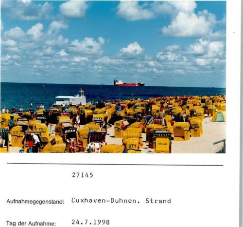 Duhnen Foto montiert auf Karton