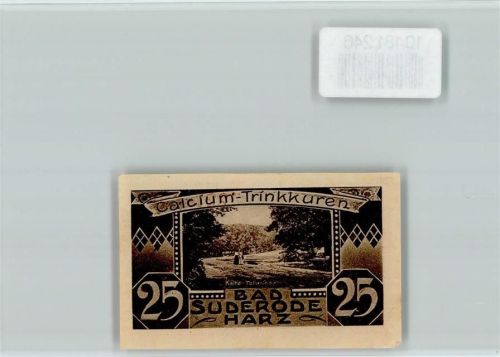 Bad Suderode Notgeld Kalte Talwiese