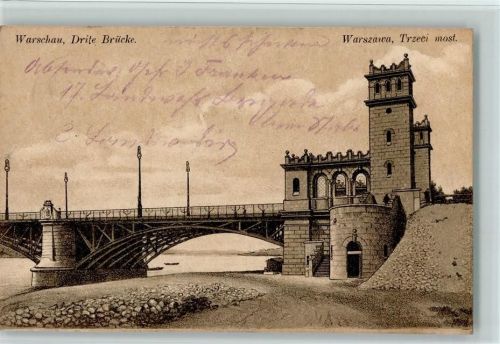 Warschau Warszawa - Drite Brücke Trzeci most