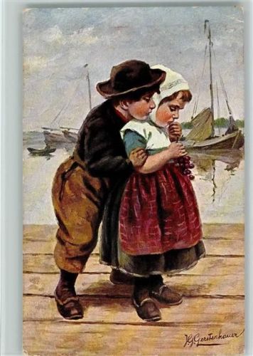1908 Kinderpoesie, Weintrauben AK
