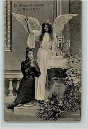 1915 Schutzengel am Altar AK