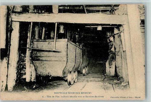 Nr. 6 Nouvelle Serie des Mineurs - Bergwagen auf Schienen