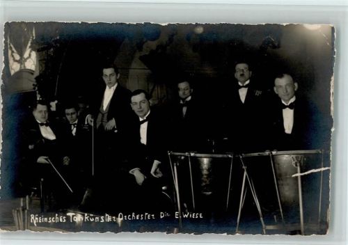 Rheinsches Tonkünstler Orchester Dir. E. Wiese Orchester 1938 Foto AK