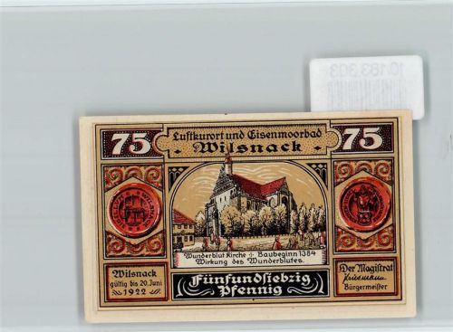 Bad Wilsnack Notgeld Kirche