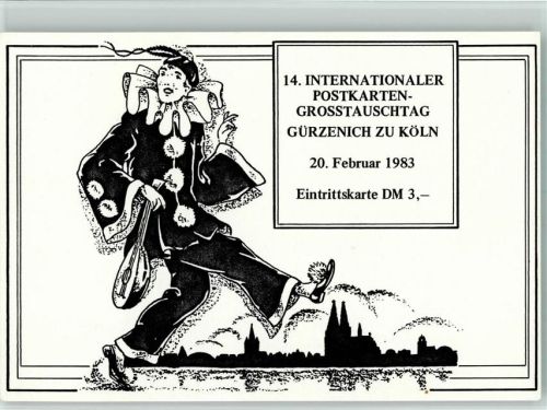 Nr. 424 Großtauschtag Gürzenich zu Köln 20. Febr. 1983 AK