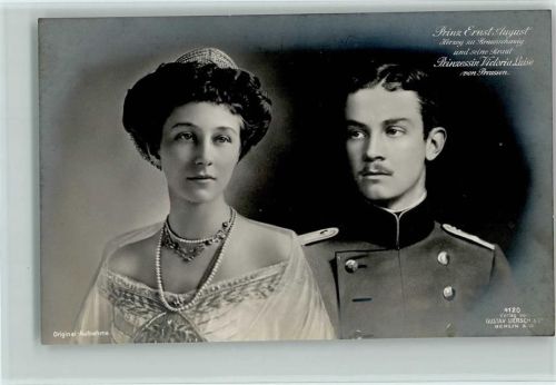 1913 Verlag Liersch 4120 - Prinz Ernst August und Victoria Luise , sehr gute Erhaltung AK