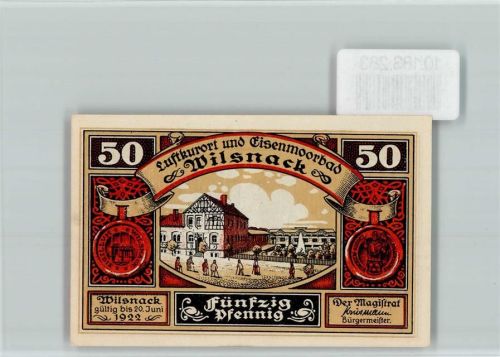 Bad Wilsnack Notgeld Bischof
