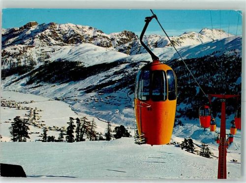 Livigno Arrivo Telecabina Lac Salin Winter