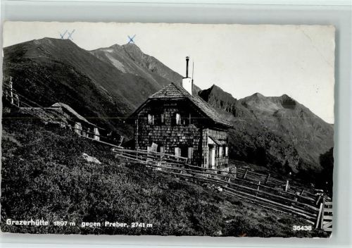 Grazer Hütte Grazerhütte gegen Preber