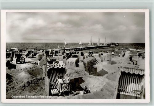 23999 O2401 Timmendorf - Strand Strandkörbe Segelboote