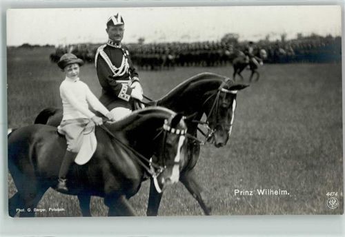 NPG 4474 - Prinze Wilhelm beim Reiten AK