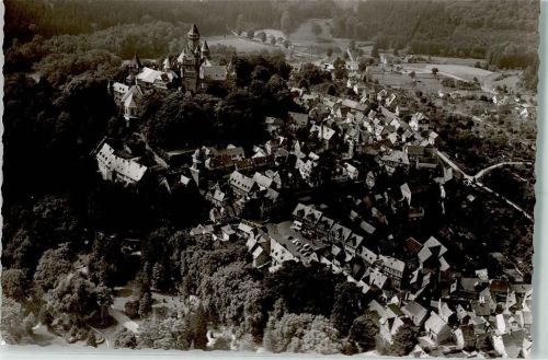 Braunfels Schloss Braunfels Fliegeraufnahme