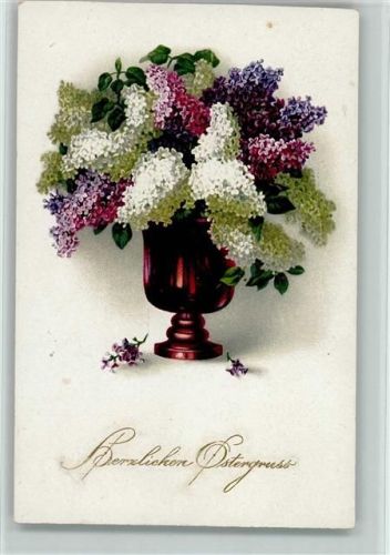 1929 Ostern - Blumenvase , Meissner & Buch Serie 2358 AK