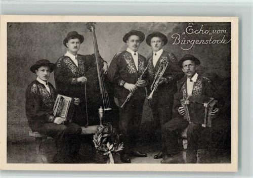1917 Echo vom Bügerstock - Ziehharmonika AK