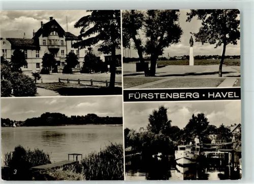 Fürstenberg Denkmal Schwedtsee Hafen Rathaus
