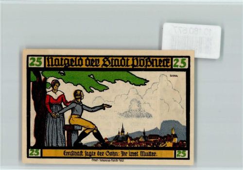Pößneck Notgeld Goethe Hermann und Dorothea