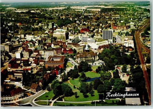 Recklinghausen Fliegeraufnahme Stadtmitte