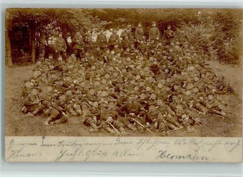 Münsingen 1902 Soldaten Gruppenfoto