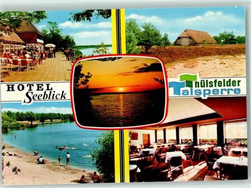 Thülsfelde Rückseite mit Abschürfungen bzw Kleberesten Hotel Seeblick