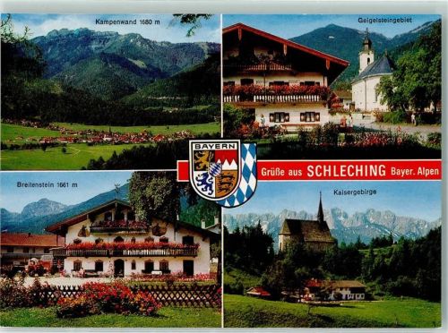 Schleching Rückseite mit Abschürfungen bzw Kleberesten